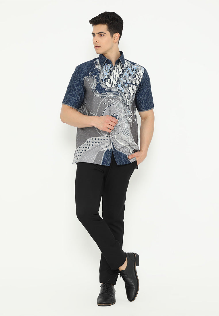 Hadinata Embroidery Batik Kemeja Pendek Jaya Jiva