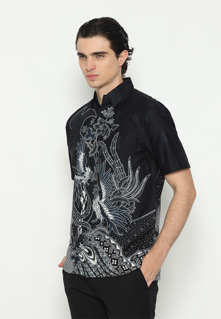 Hadinata Batik Premium Pria Kemeja Pendek Prakash Pritha