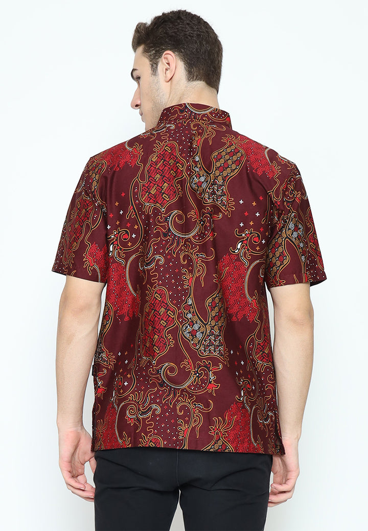 Hadinata Batik Kemeja Pendek Superfine Cendana Candika