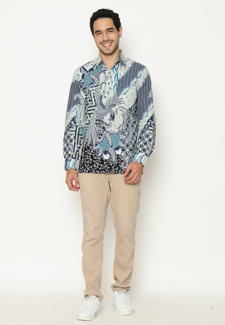 Hadinata Batik Pria Kemeja Panjang Smith