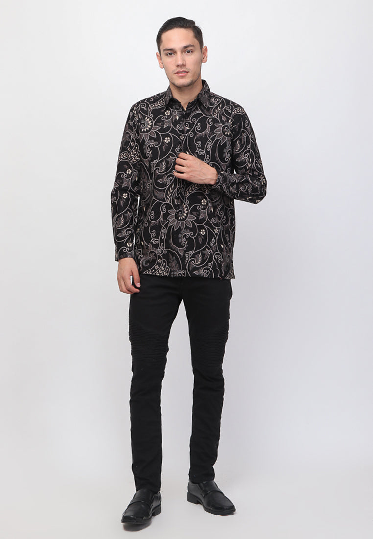 Hadinata Batik Pria Kemeja Panjang Frederick Ayunina