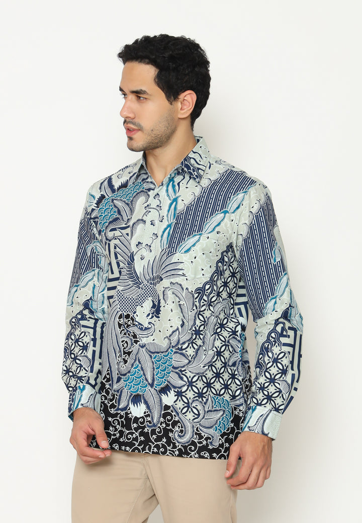 Hadinata Batik Pria Kemeja Panjang Smith