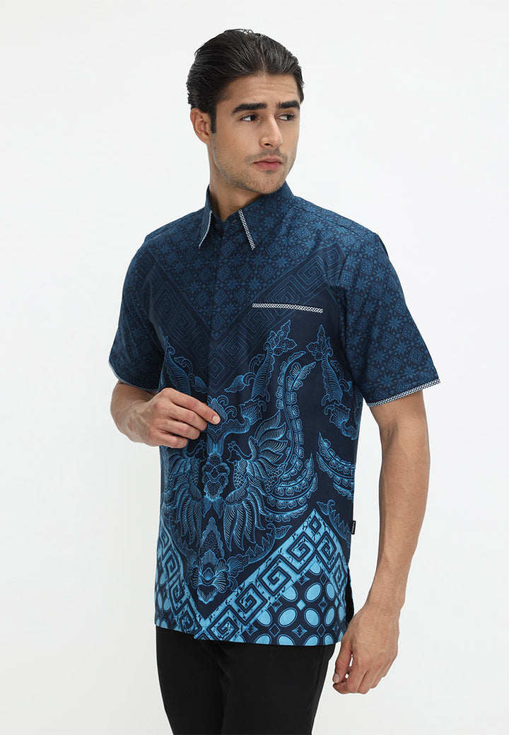 Hadinata Embroidery Batik Kemeja Pendek Yudisthira