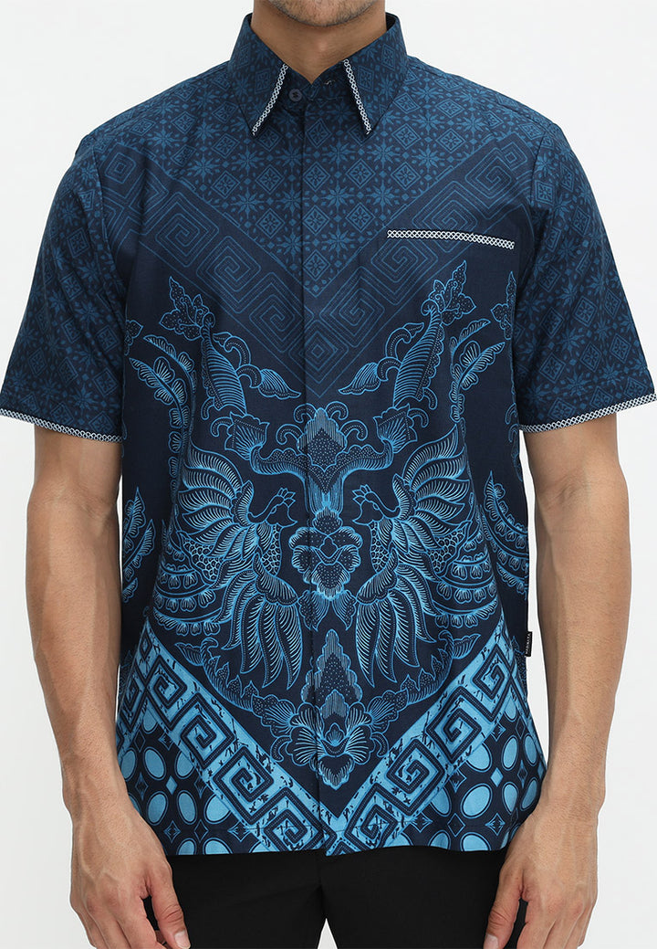 Hadinata Embroidery Batik Kemeja Pendek Yudisthira