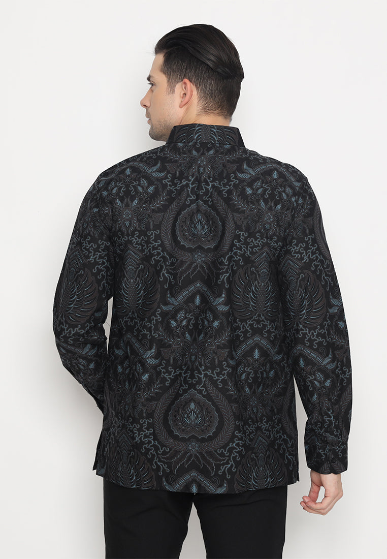 Hadinata Batik Pria Kemeja Panjang Furing Surya Swati