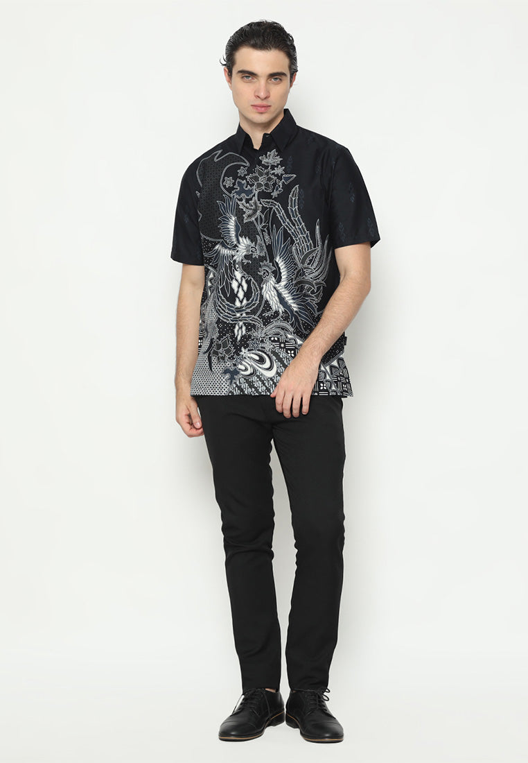 Hadinata Batik Premium Pria Kemeja Pendek Prakash Pritha