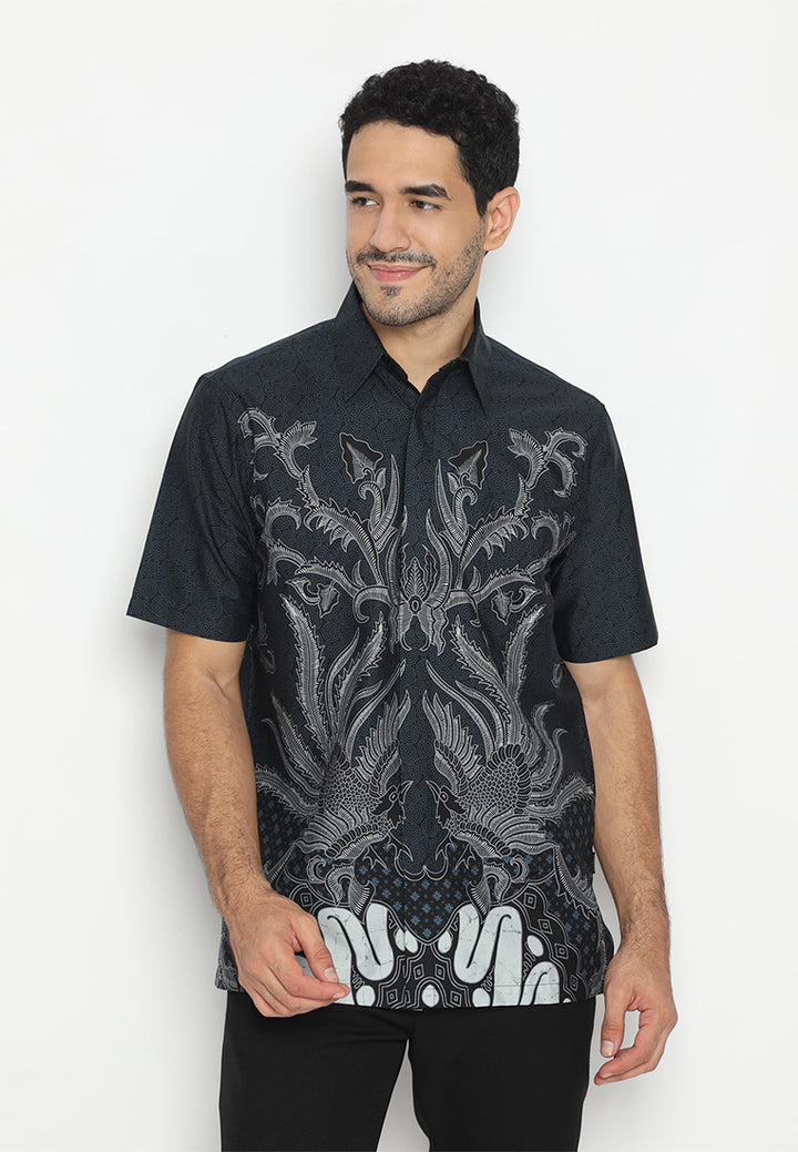 Hadinata Batik Pria Kemeja Pendek Slimfit Ranvir Ranita
