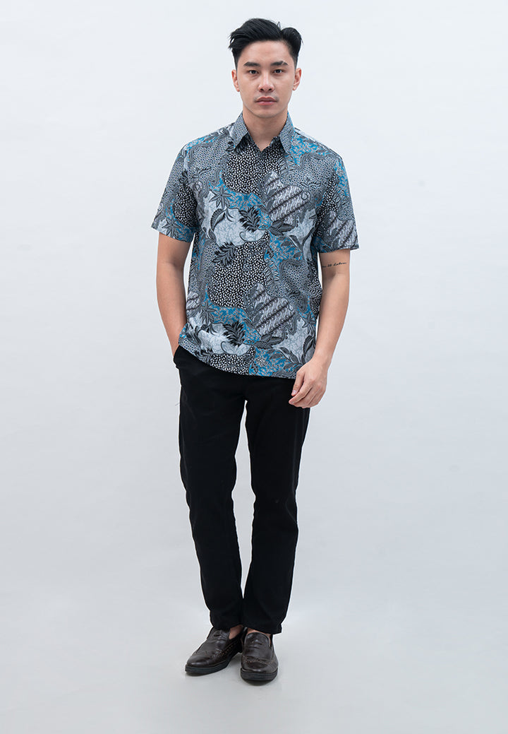 Hadinata Batik Pria Kemeja Pendek Laksamana Laksmi