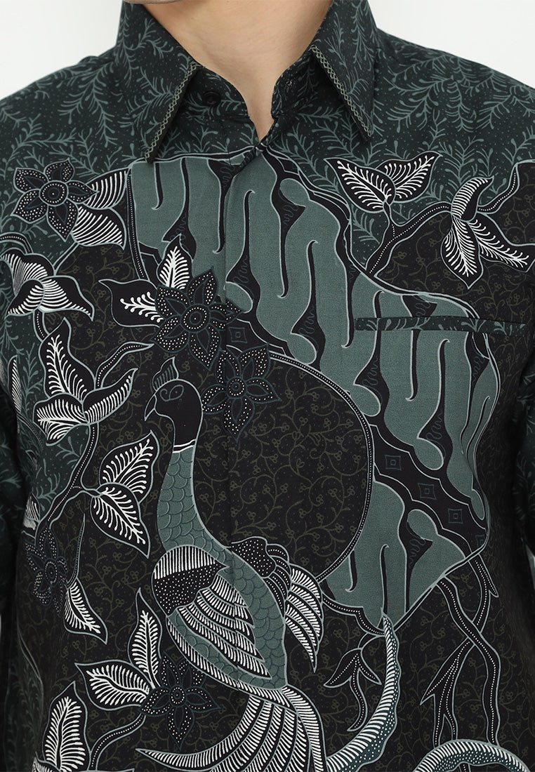 Hadinata Embroidery Batik Kemeja Pendek Neel Nylam