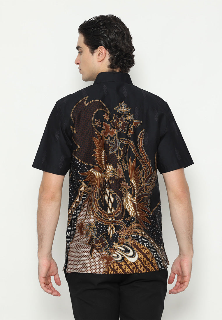 Hadinata Batik Premium Pria Kemeja Pendek Gyan Gayatri