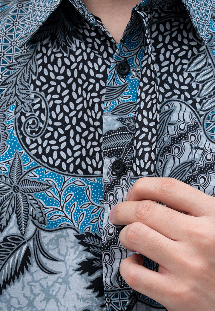 Hadinata Batik Pria Kemeja Panjang Furing Laksamana Laksmi