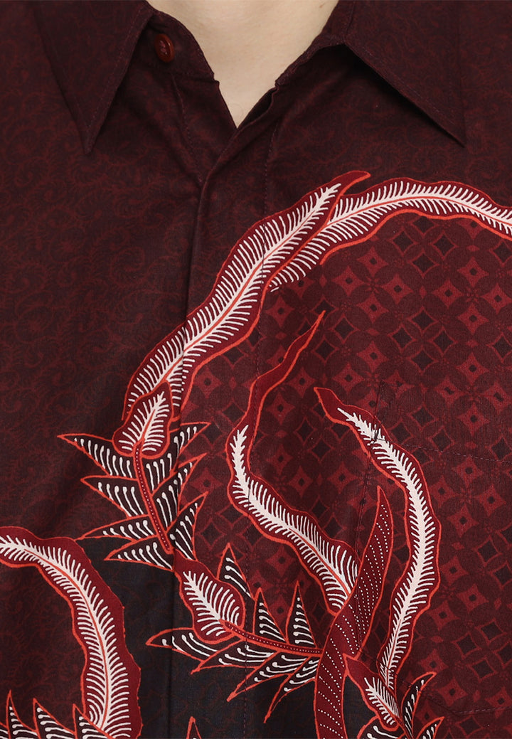 Hadinata Batik Pria Kemeja Pendek Genta Gyana