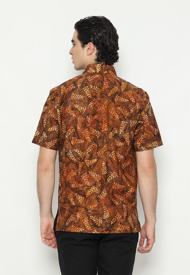 Signature Hadinata Batik Pria Kemeja Pendek Cap Furing Dirandra