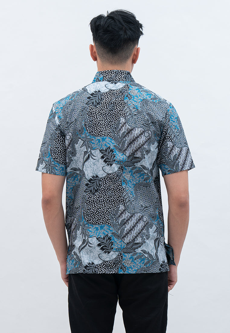 Hadinata Batik Pria Kemeja Pendek Laksamana Laksmi