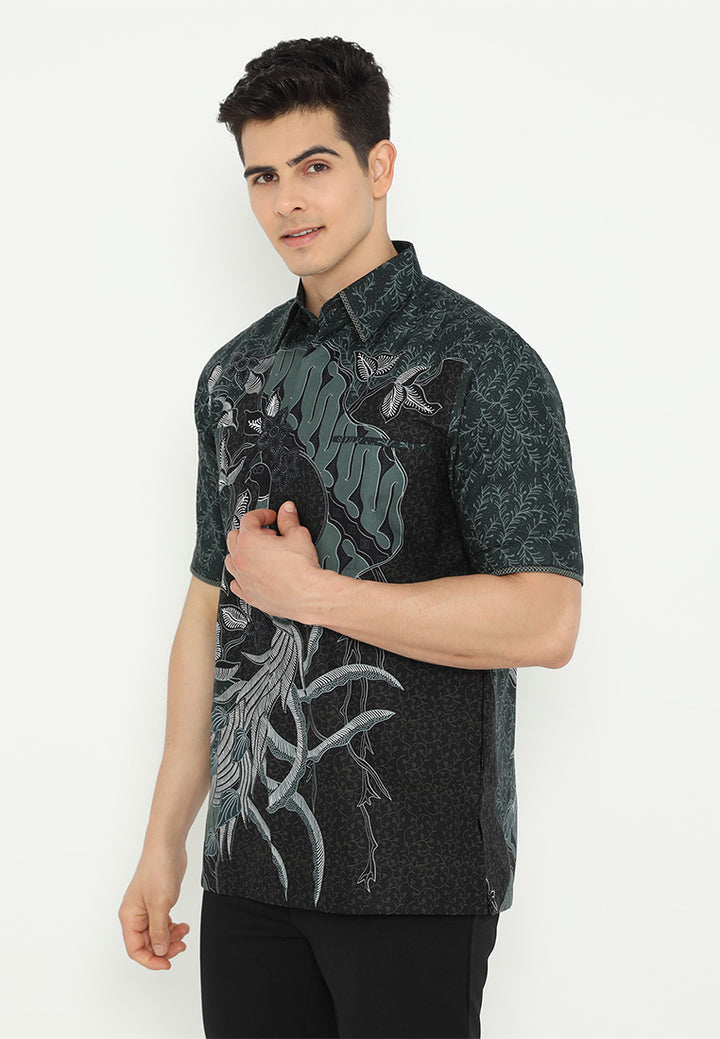 Hadinata Embroidery Batik Kemeja Pendek Neel Nylam