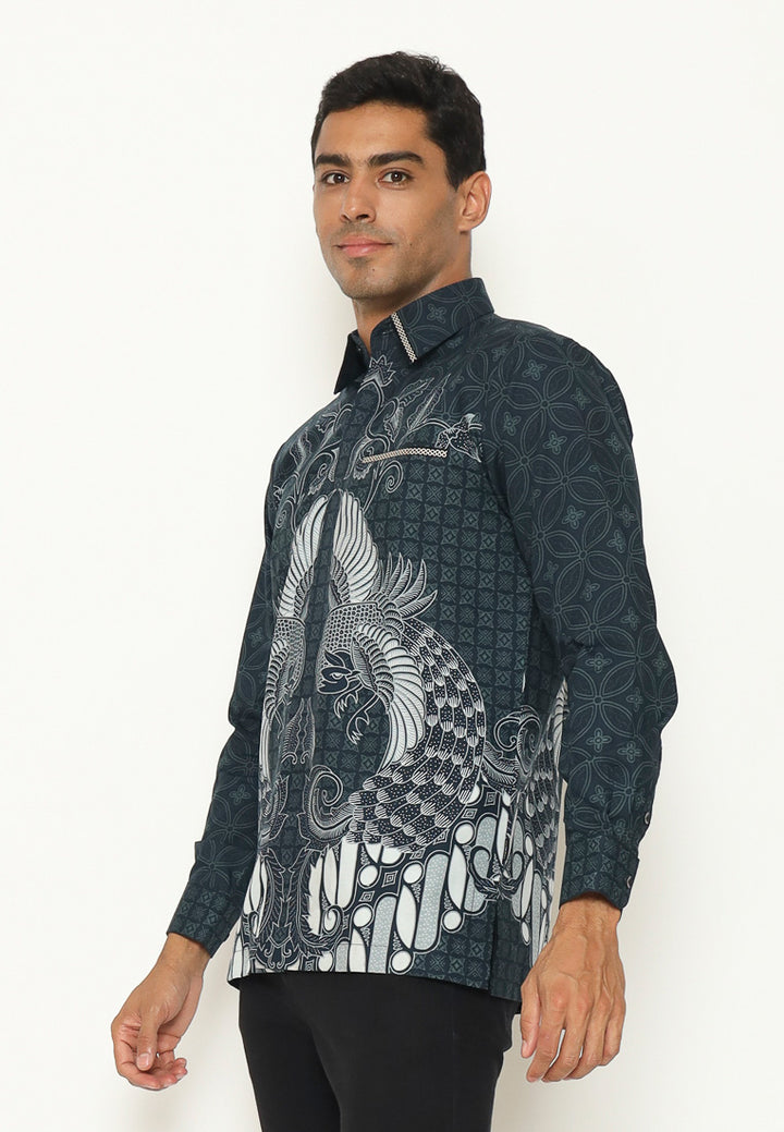 Hadinata Embroidery Batik Kemeja Panjang Jayanta Jyoti