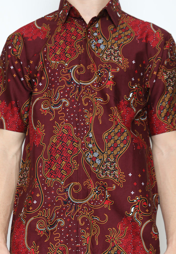 Hadinata Batik Kemeja Pendek Superfine Cendana Candika