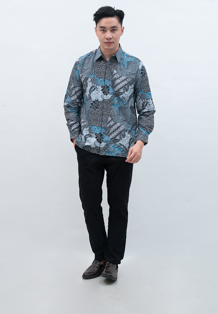 Hadinata Batik Pria Kemeja Panjang Furing Laksamana Laksmi