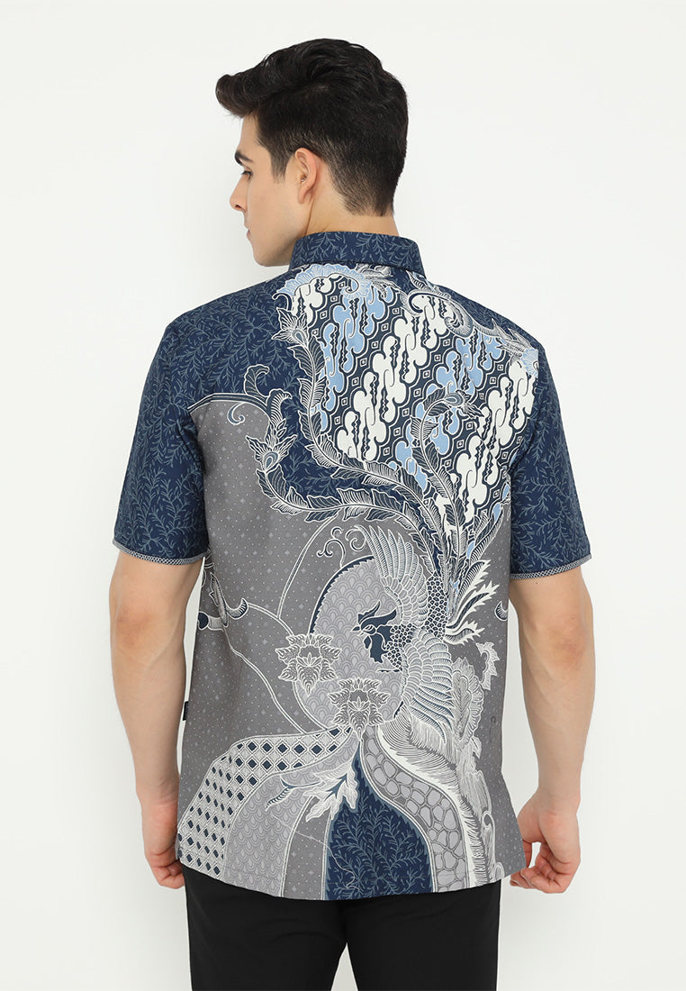 Hadinata Embroidery Batik Kemeja Pendek Jaya Jiva