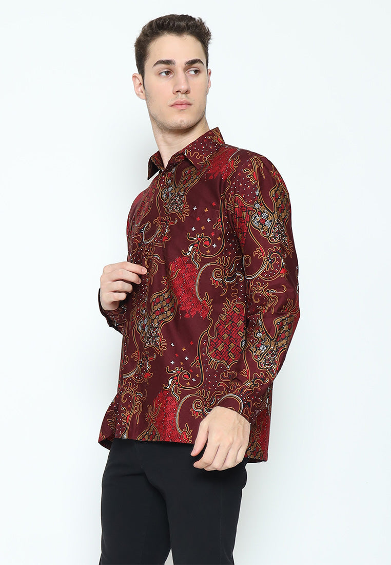 Hadinata Batik Kemeja Panjang Furing Superfine Cendana Candika