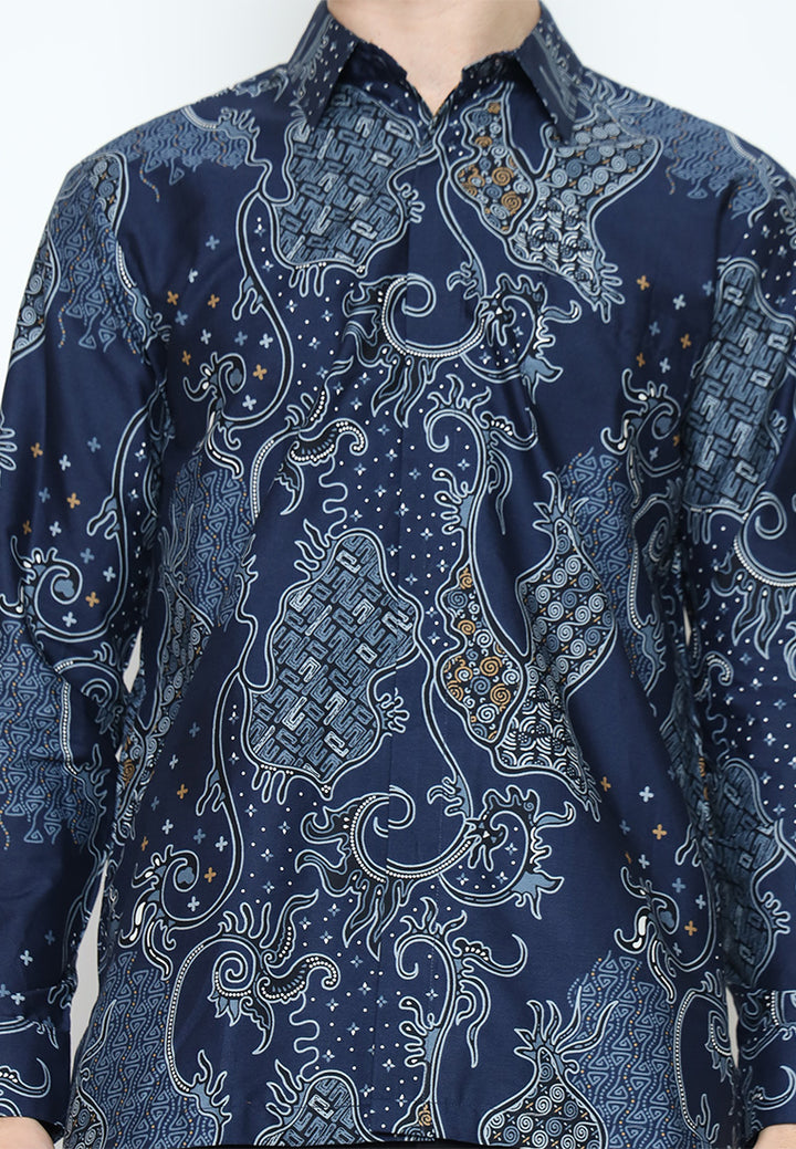 Hadinata Batik Kemeja Panjang Furing Superfine Samudra Sundari