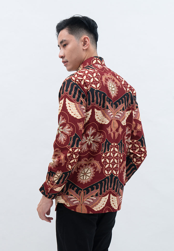 Hadinata Batik Pria Kemeja Panjang Furing Arief Amanda