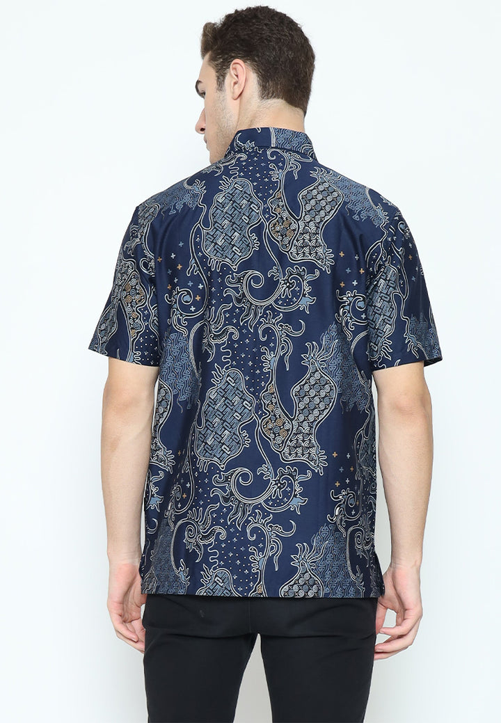Hadinata Batik Kemeja Pendek Superfine Samudra Sundari