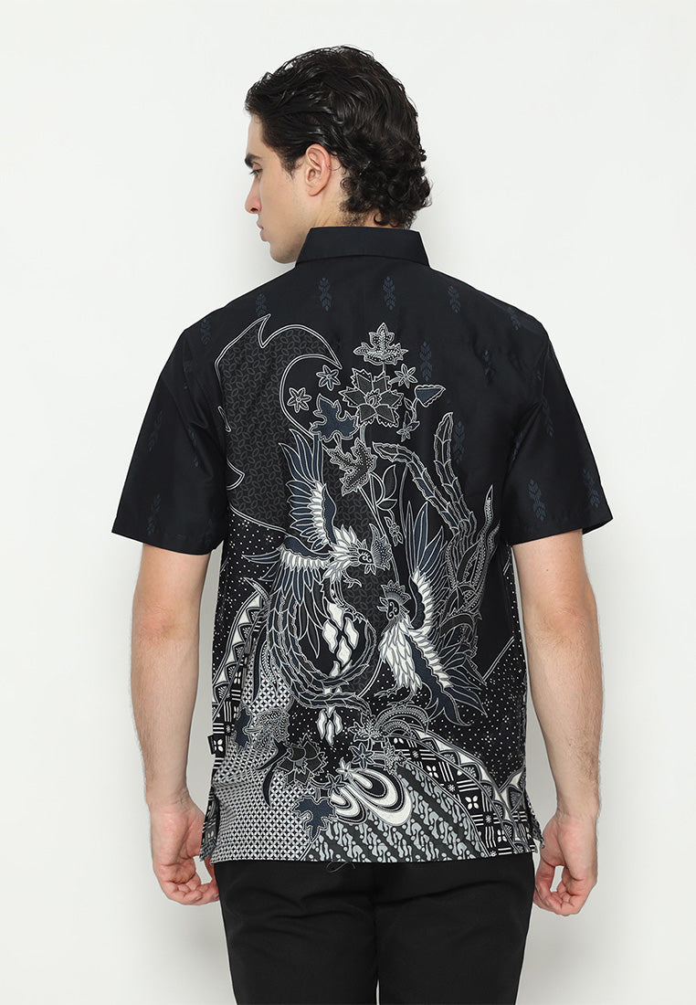 Hadinata Batik Premium Pria Kemeja Pendek Prakash Pritha