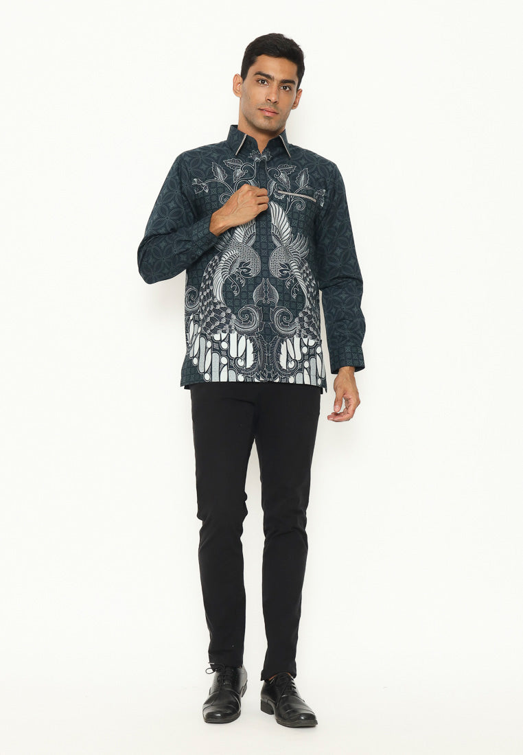 Hadinata Embroidery Batik Kemeja Panjang Jayanta Jyoti