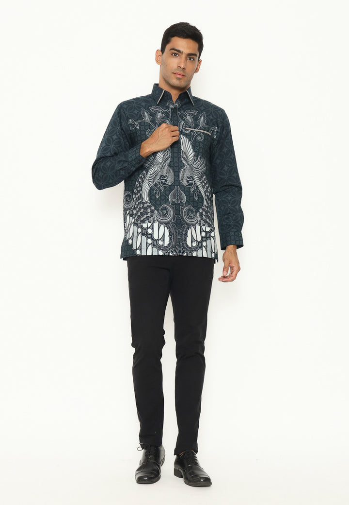 Hadinata Embroidery Batik Kemeja Panjang Jayanta Jyoti