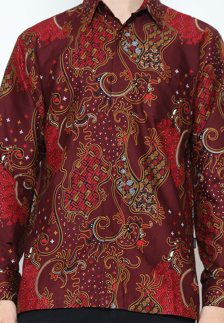 Hadinata Batik Kemeja Panjang Furing Superfine Cendana Candika