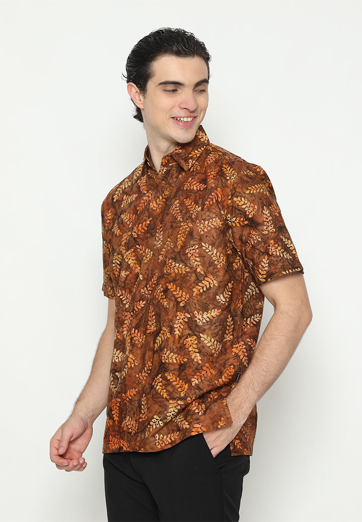 Signature Hadinata Batik Pria Kemeja Pendek Cap Furing Dirandra