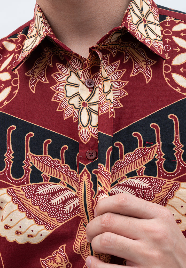 Hadinata Batik Pria Kemeja Panjang Furing Arief Amanda