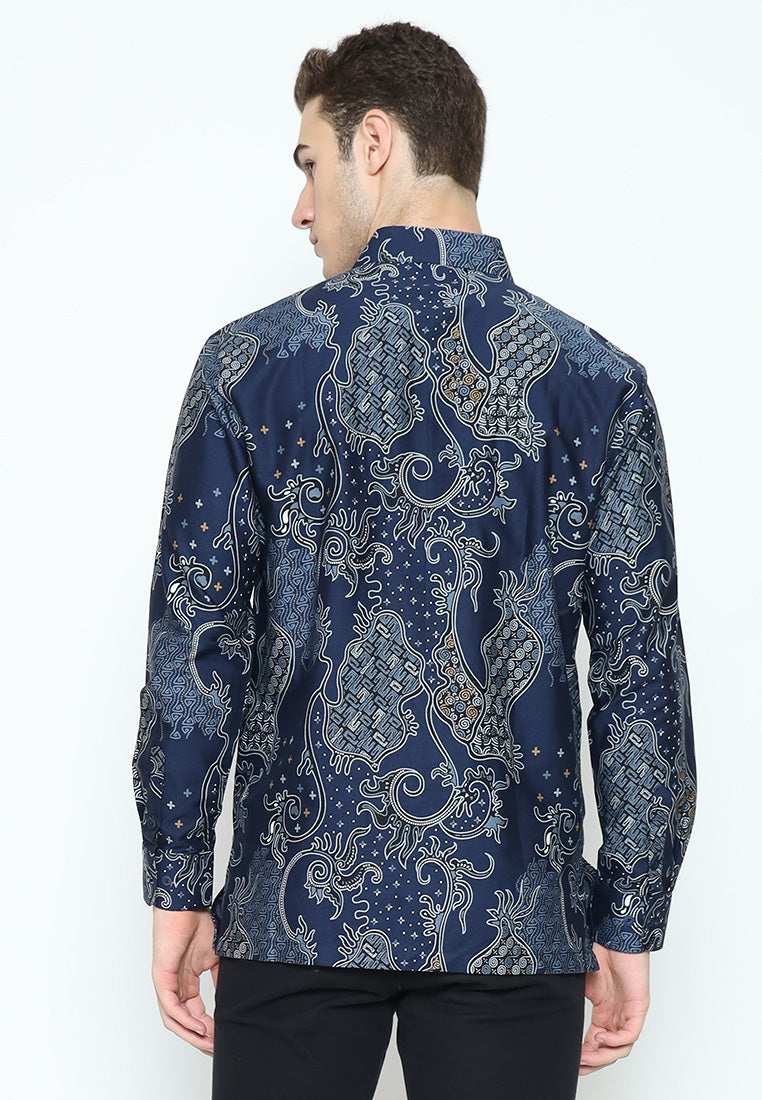 Hadinata Batik Kemeja Panjang Furing Superfine Samudra Sundari