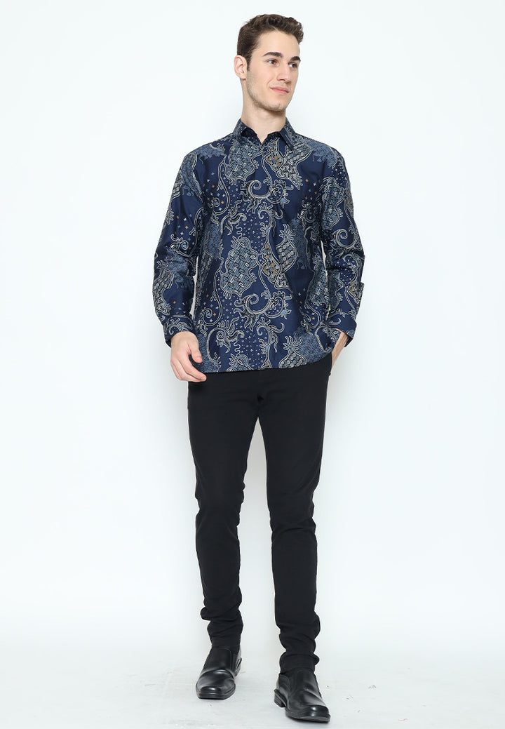 Hadinata Batik Kemeja Panjang Furing Superfine Samudra Sundari