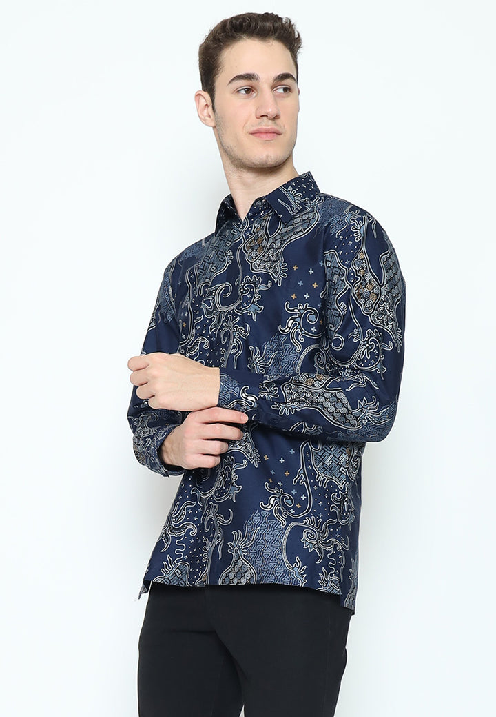 Hadinata Batik Kemeja Panjang Furing Superfine Samudra Sundari